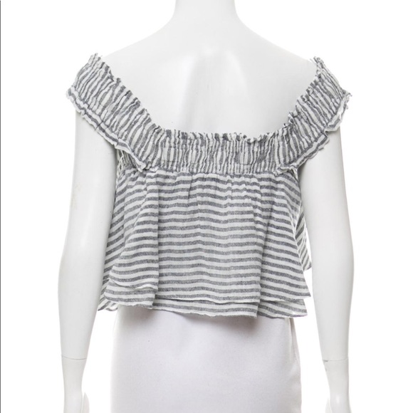 Apiece Apart Striped Crop Top - Picture 3 of 5